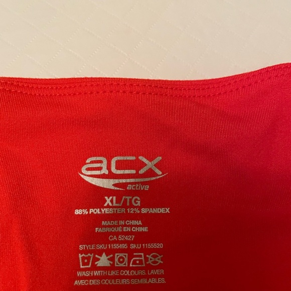 ACX Orange XL Biker length Shorts with 6” inseam. - Picture 2 of 5